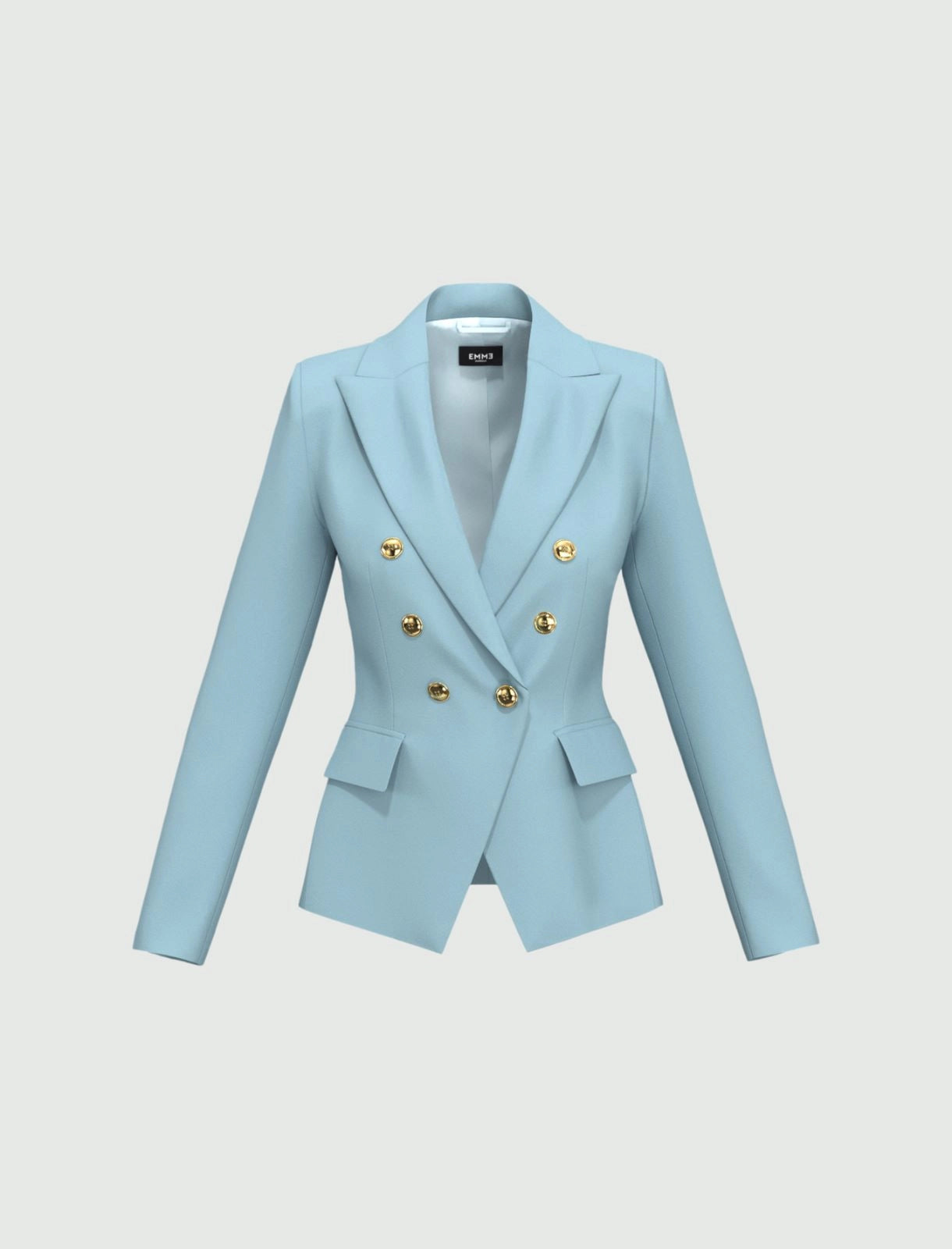 Giacca emme marella celeste dettaglio