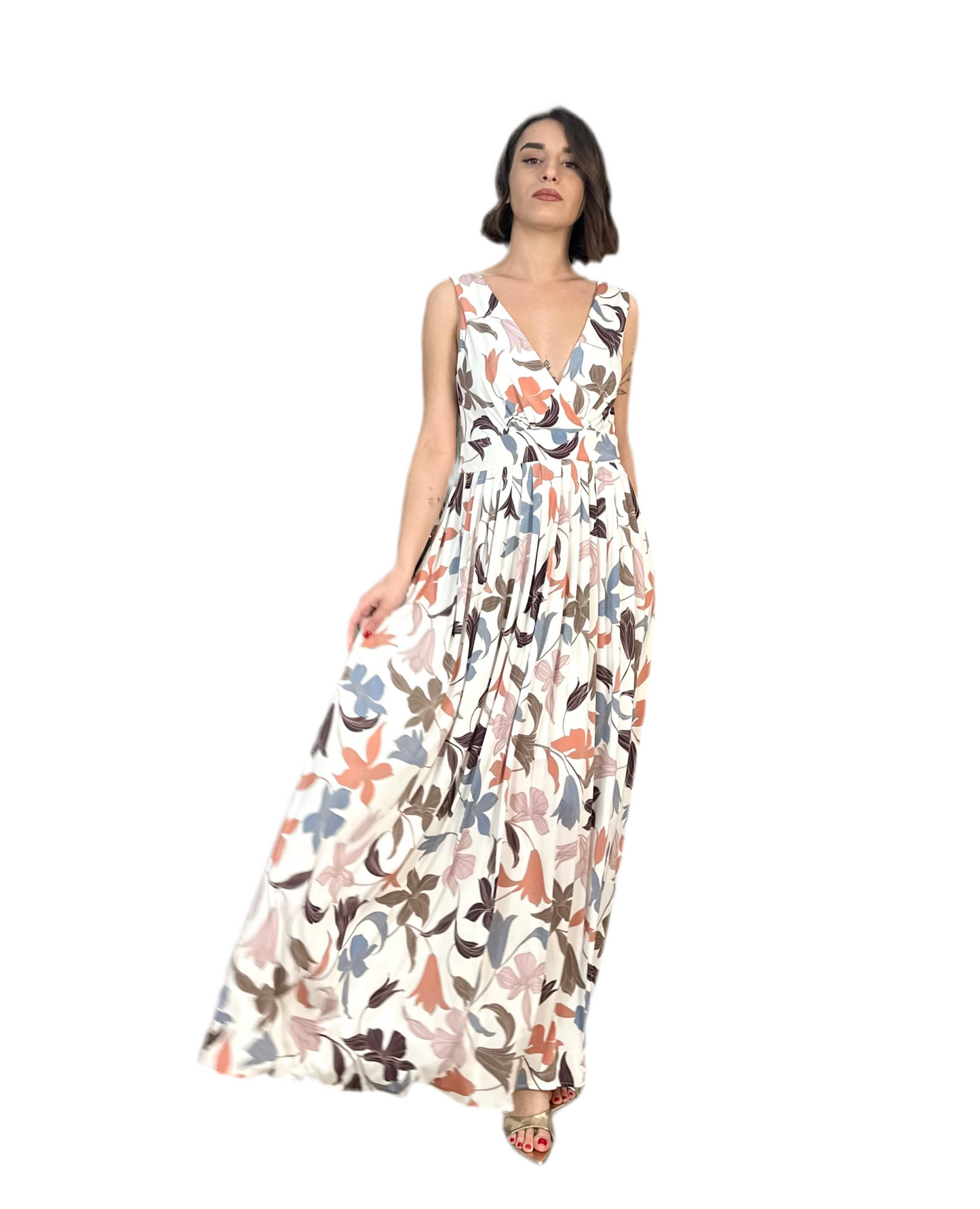 Emme Marella abito lungo floreale