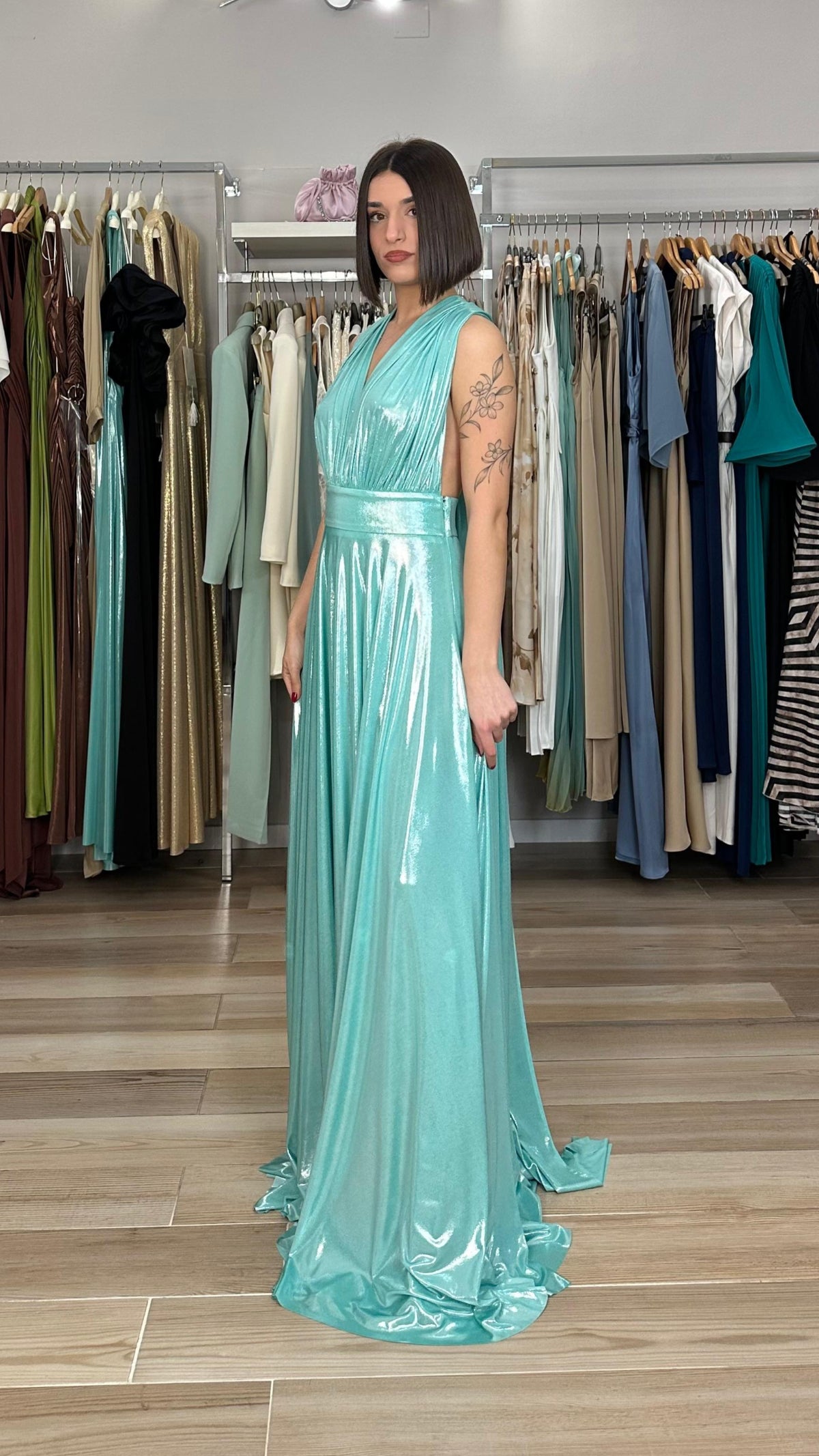 Abito_lungo_verde_acqua laterale