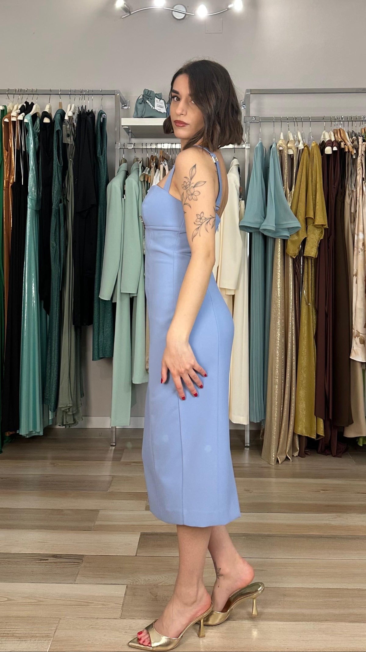 Abito tubino Alma Sanchez laterale