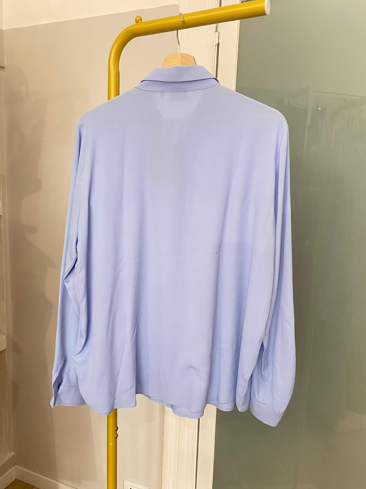 Camicia in seta Emme Marella celeste retro