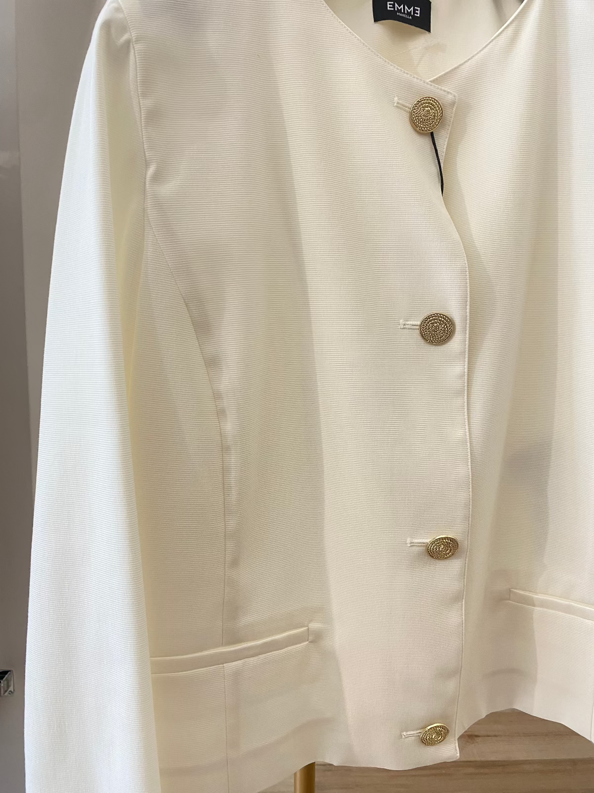 Emme Marella giacca rigatino
