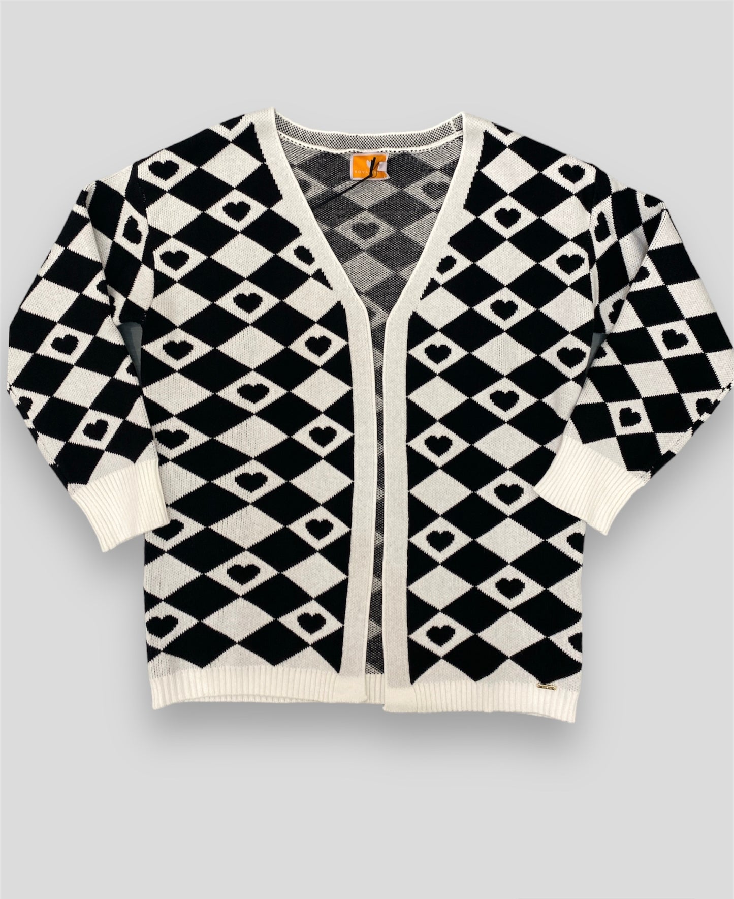 Soya cardigan bianco e nero