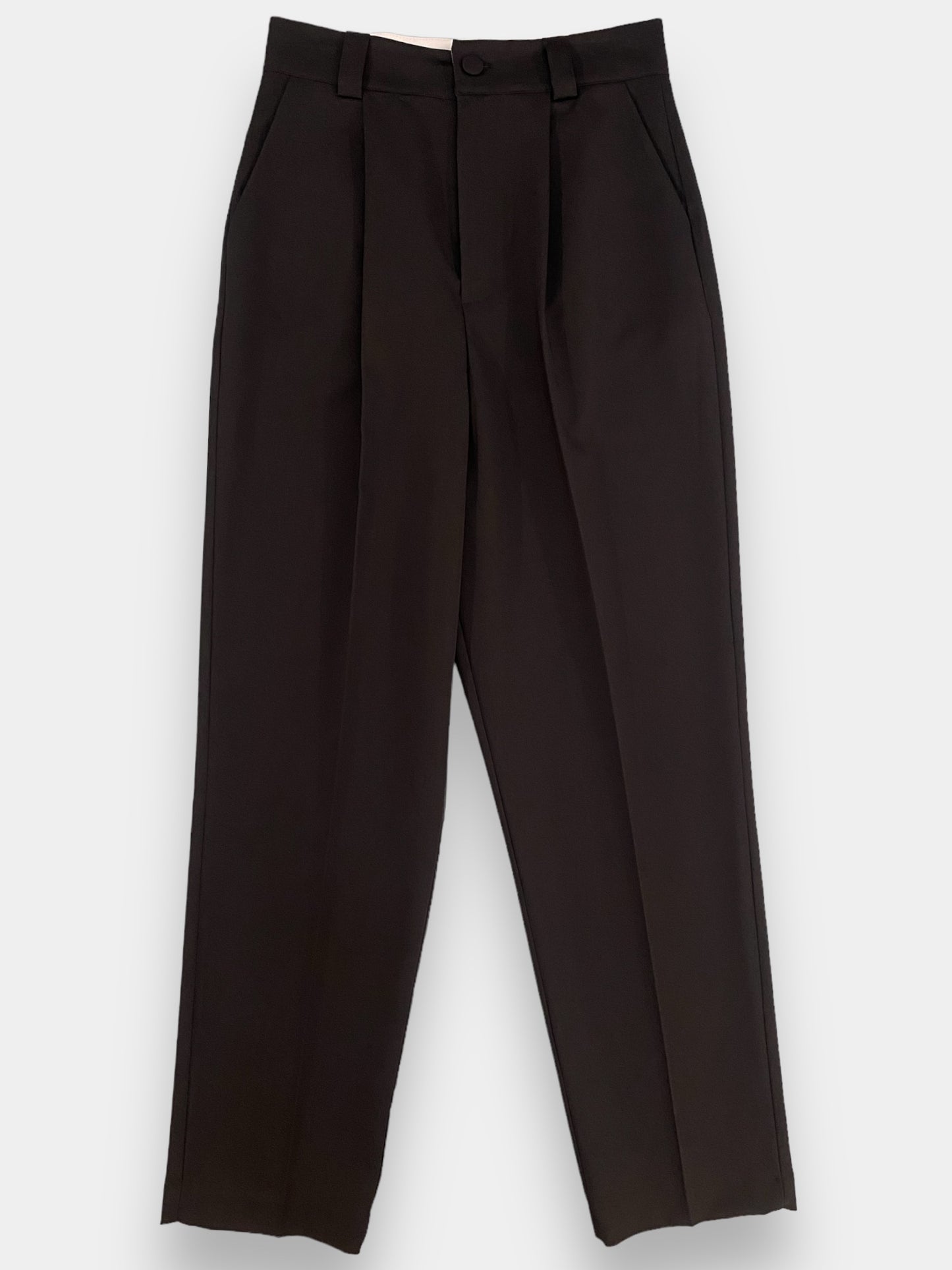 Susy mix pantalone a vita alta nero