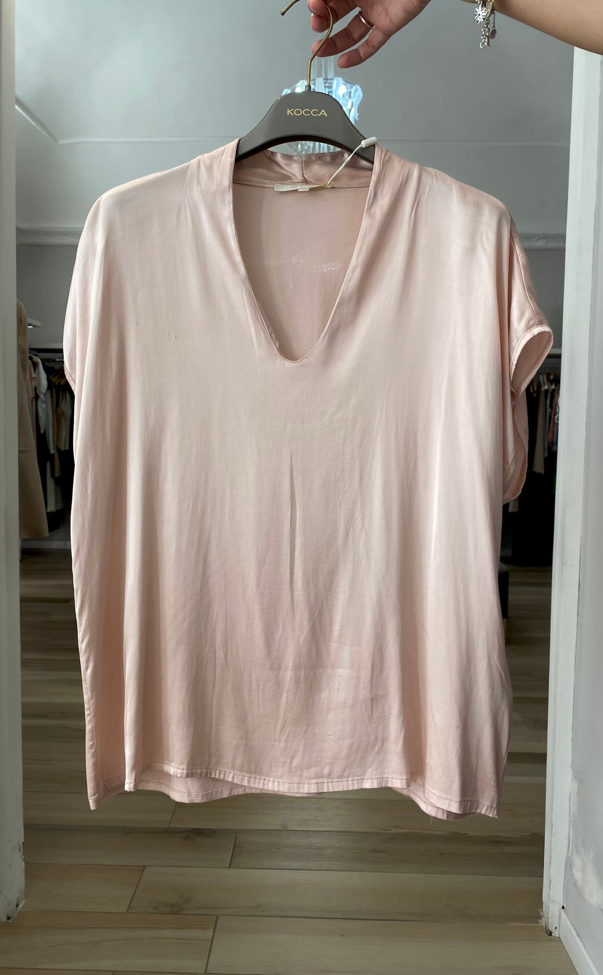 Kocca blusa in viscosa rosa