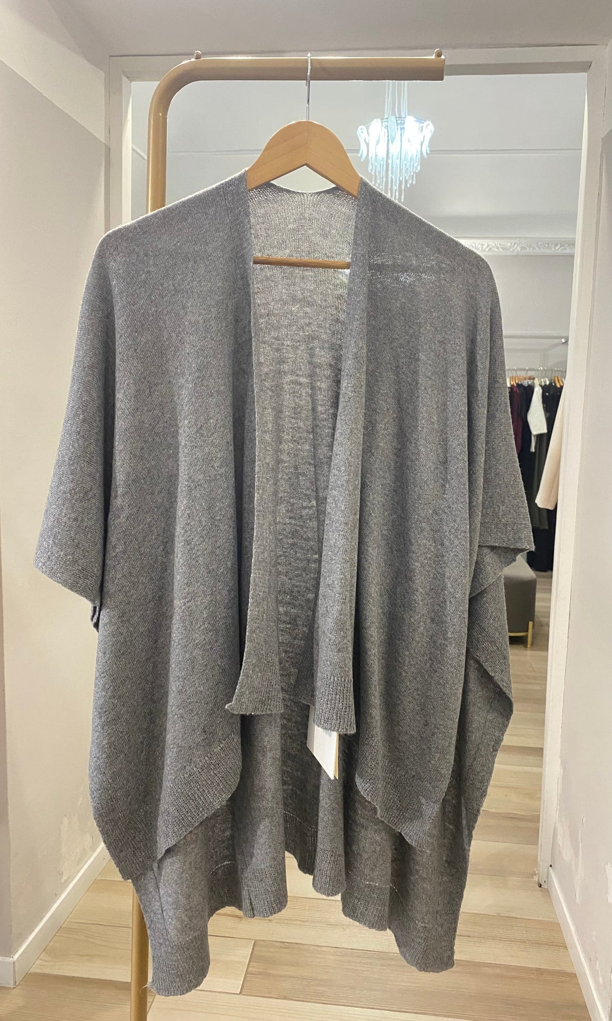 Kocca poncho grigio