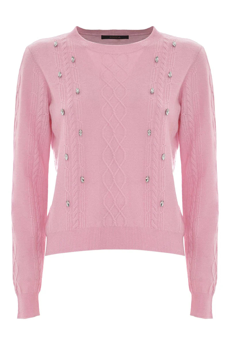 Kocca maglia con pietre gioiello