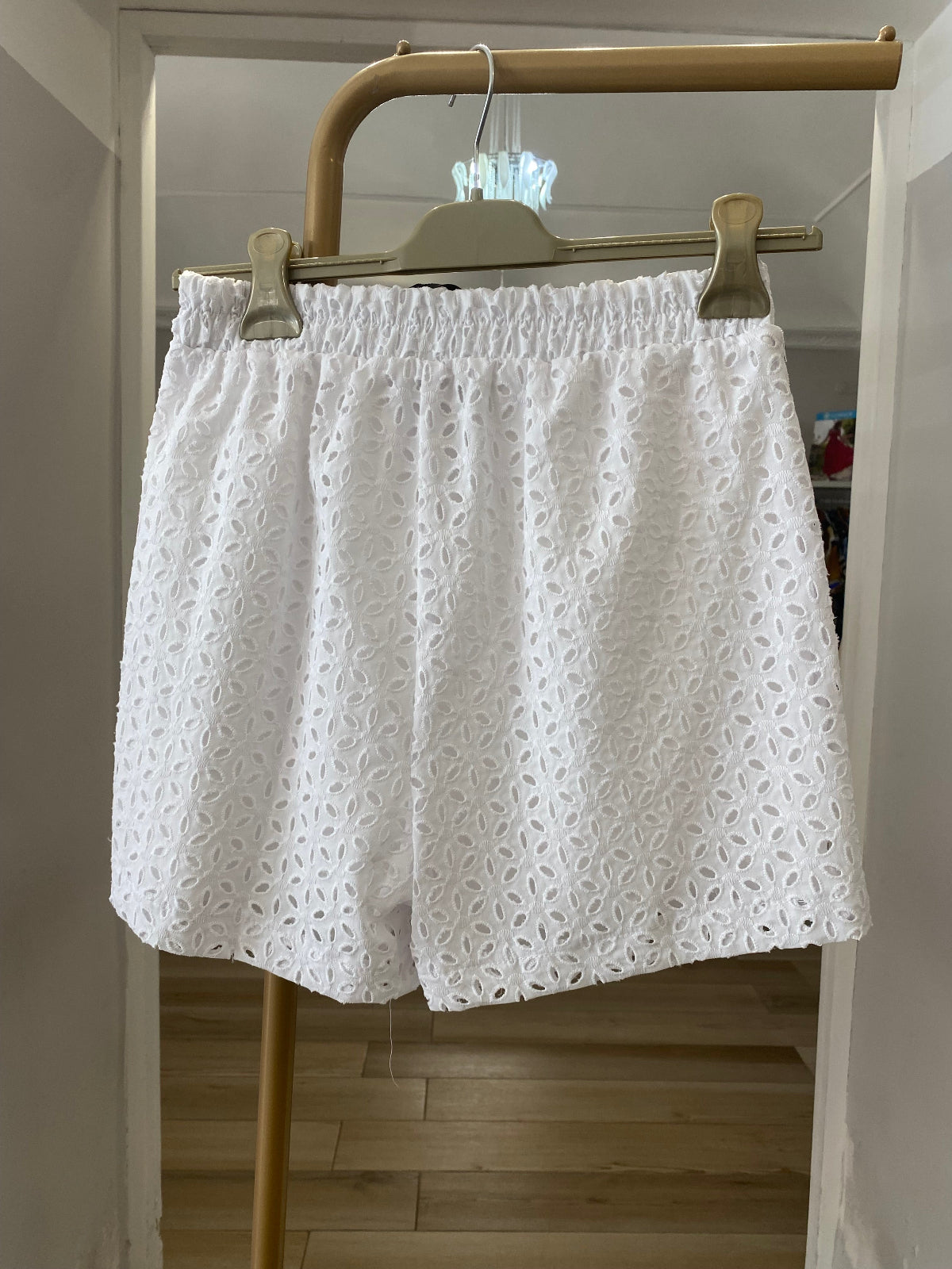 Maryley short in pizzo sangallo retro