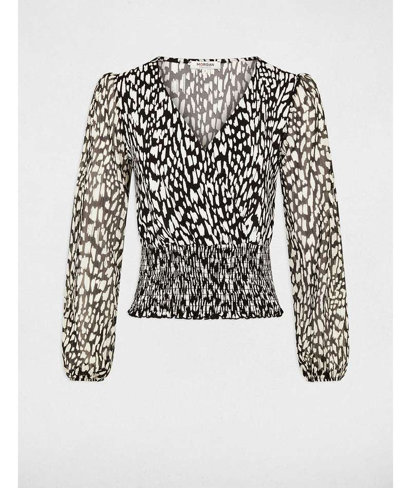 Morgan de toi camicia fantasia dettaglio