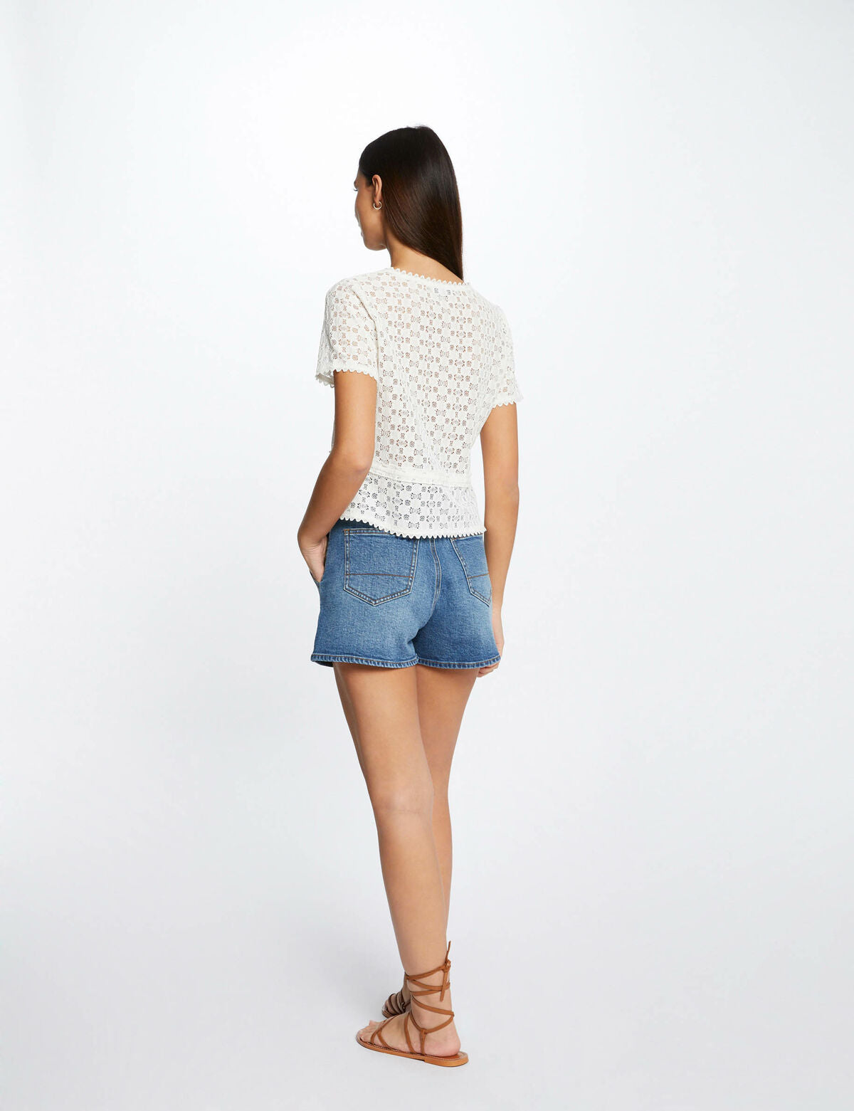 Morgan de toi maglia in pizzo