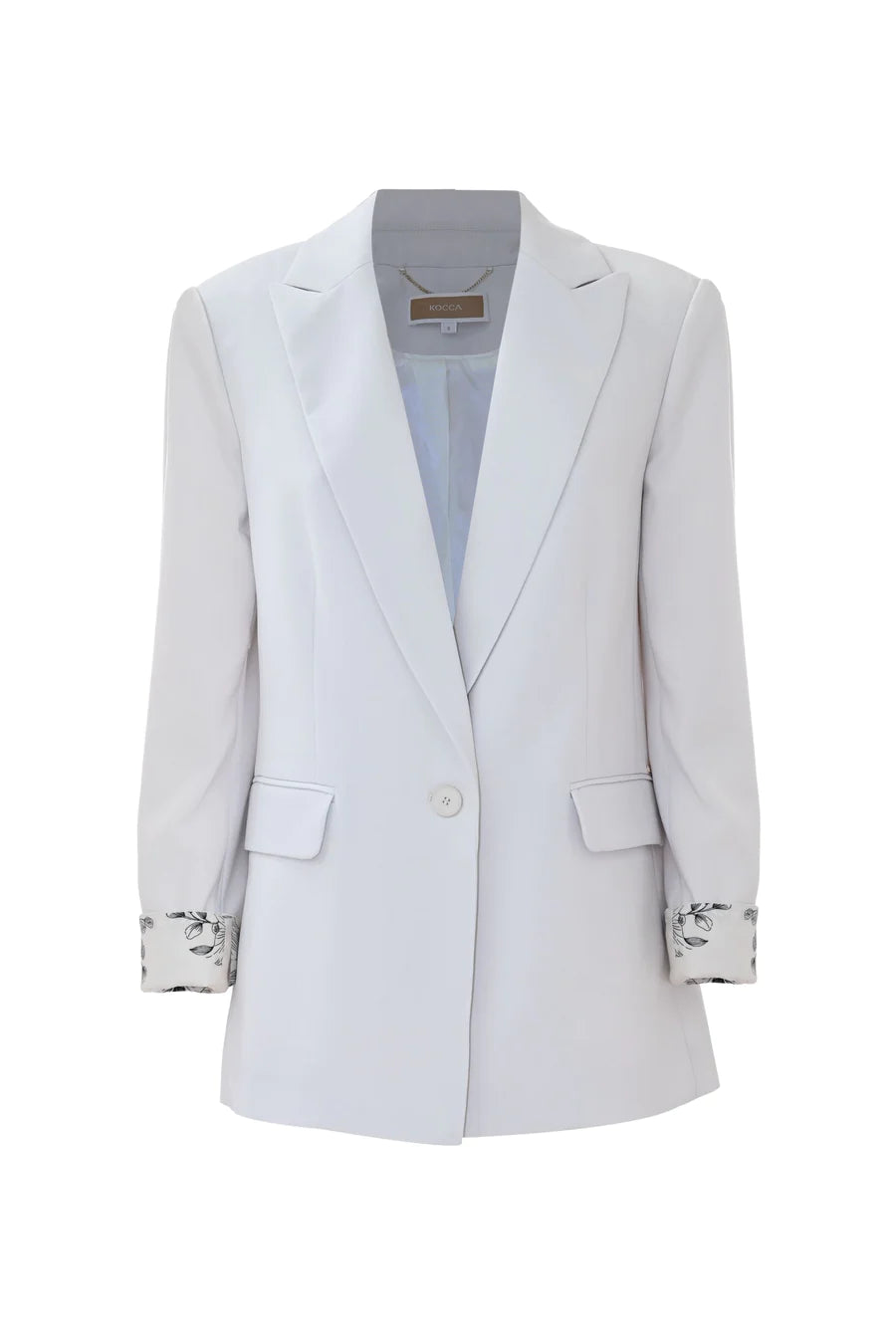 Giacca Kocca gesso dettaglio