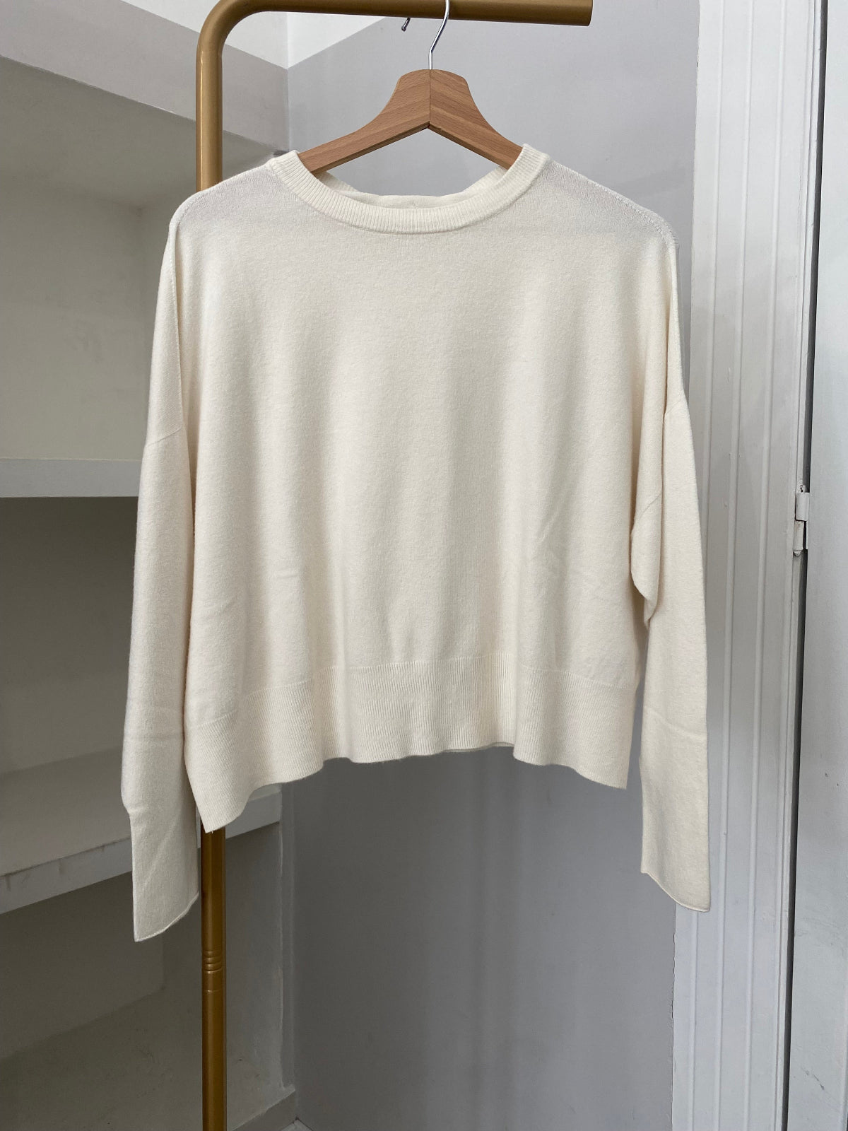 Souvenir maglioncino in viscosa panna