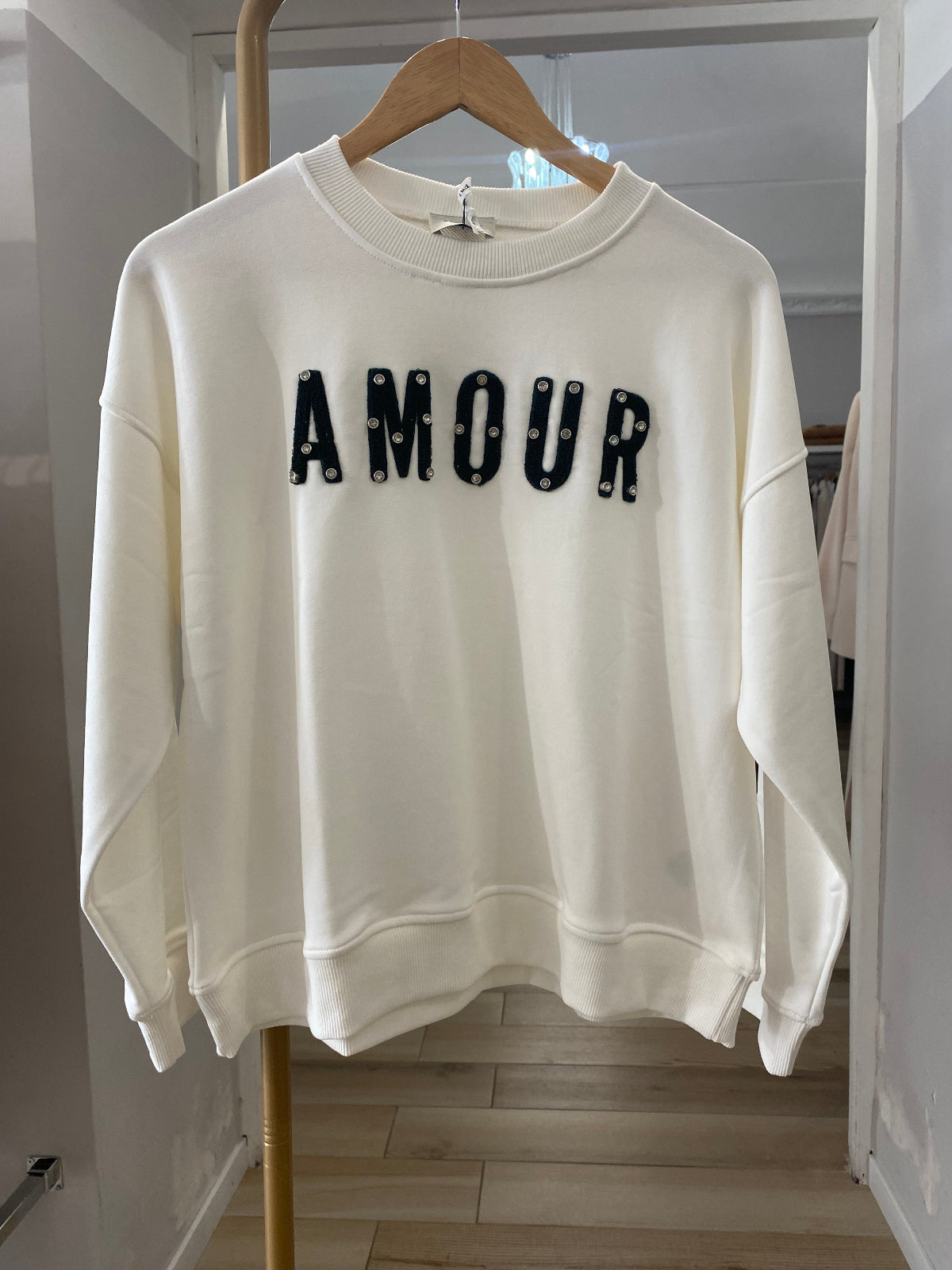 Susy mix felpa amour bianca