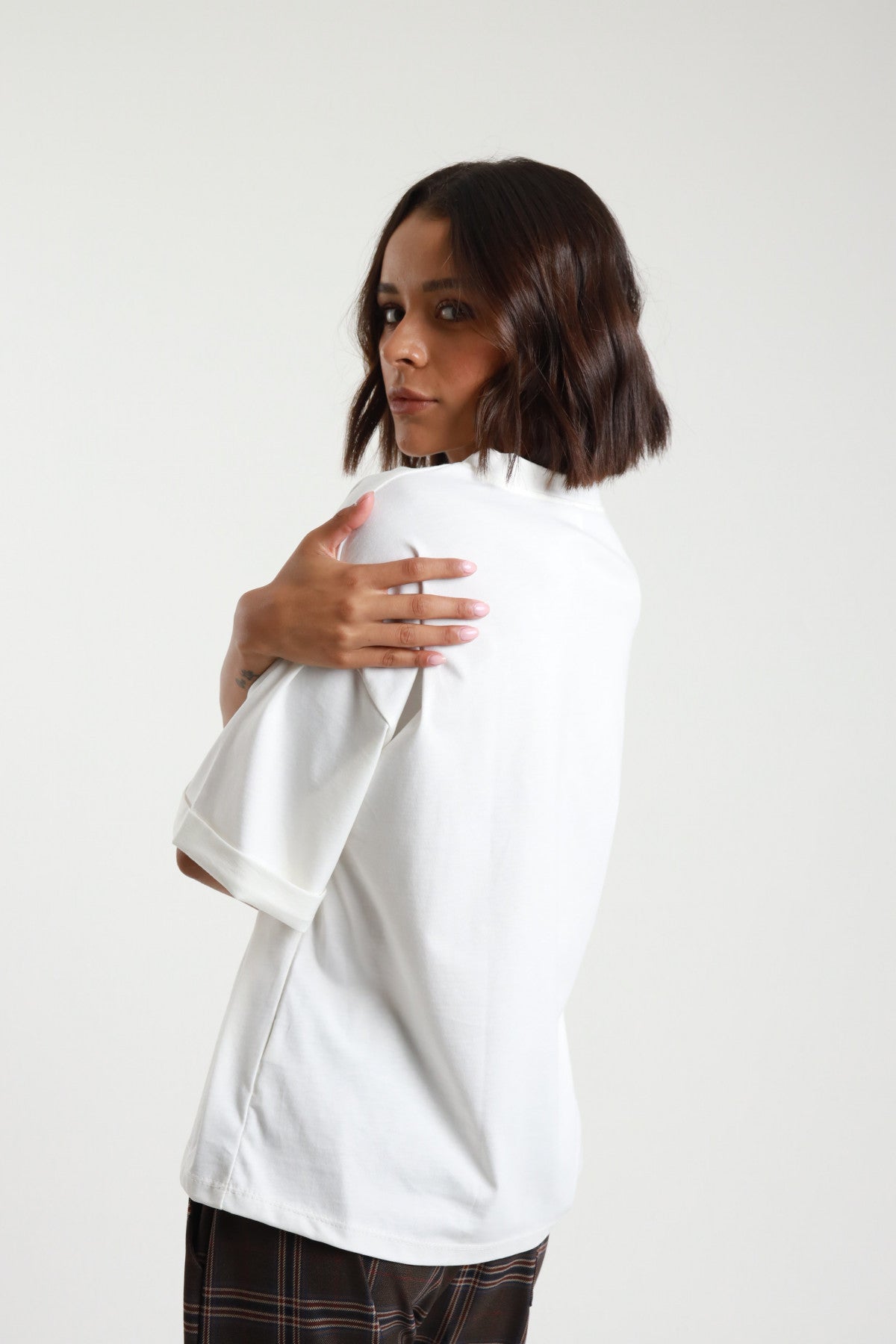 Susymixt-shirtoverincotonebiancaretro