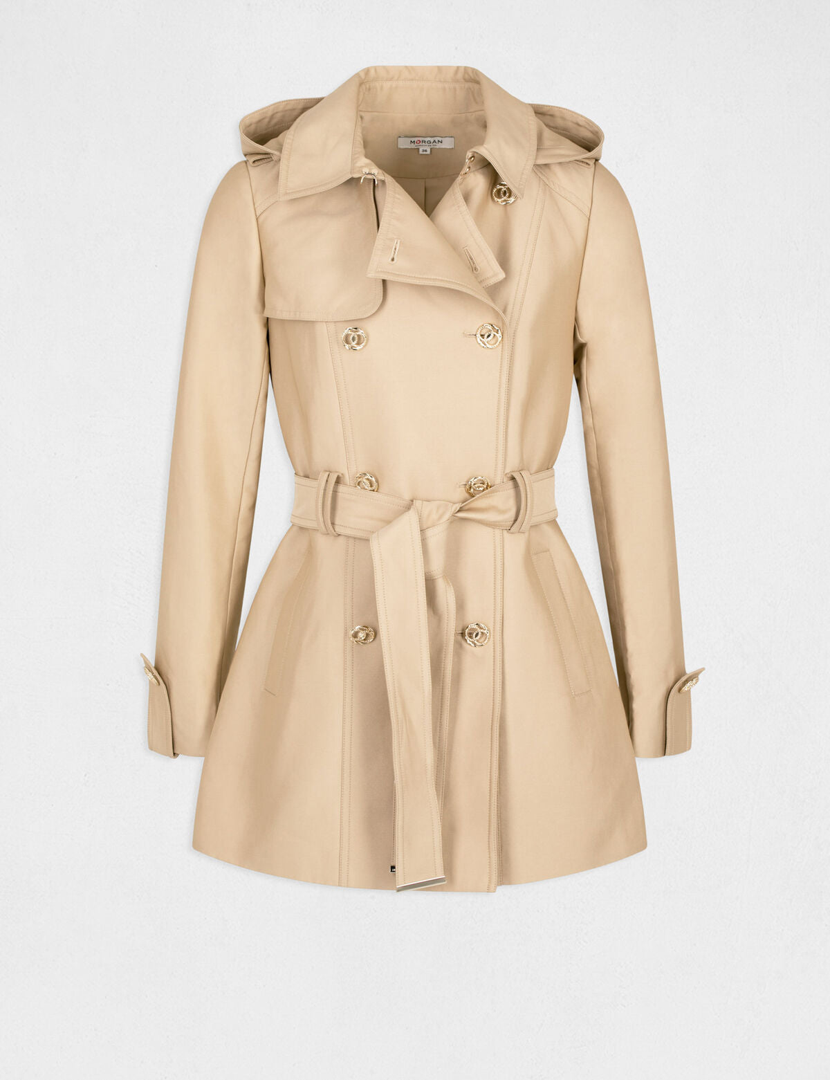 Morgan de toi trench beige - Premium Trench from MORGAN DE TOI - Just €120! Shop now at Amaltea