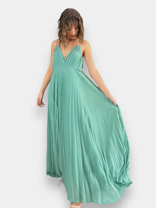 Souvenir abito lungo plissettato - Premium Abito from Souvenir - Just €84.50! Shop now at Amaltea