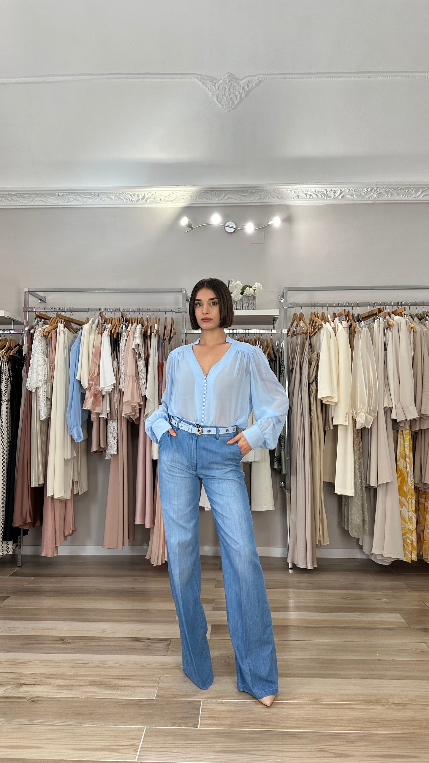 Camicia celste Kocca