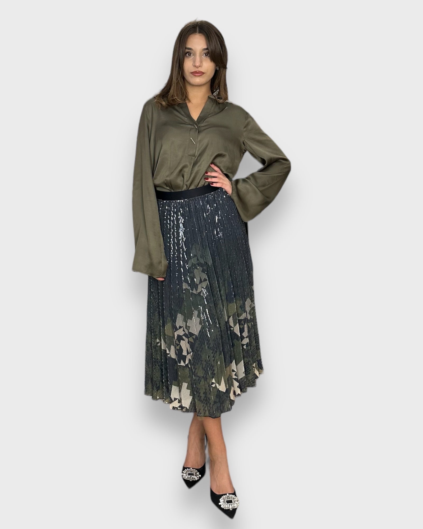 Kocca blusa verde militare - Premium BLUSE from KOCCA - Just €90! Shop now at Amaltea