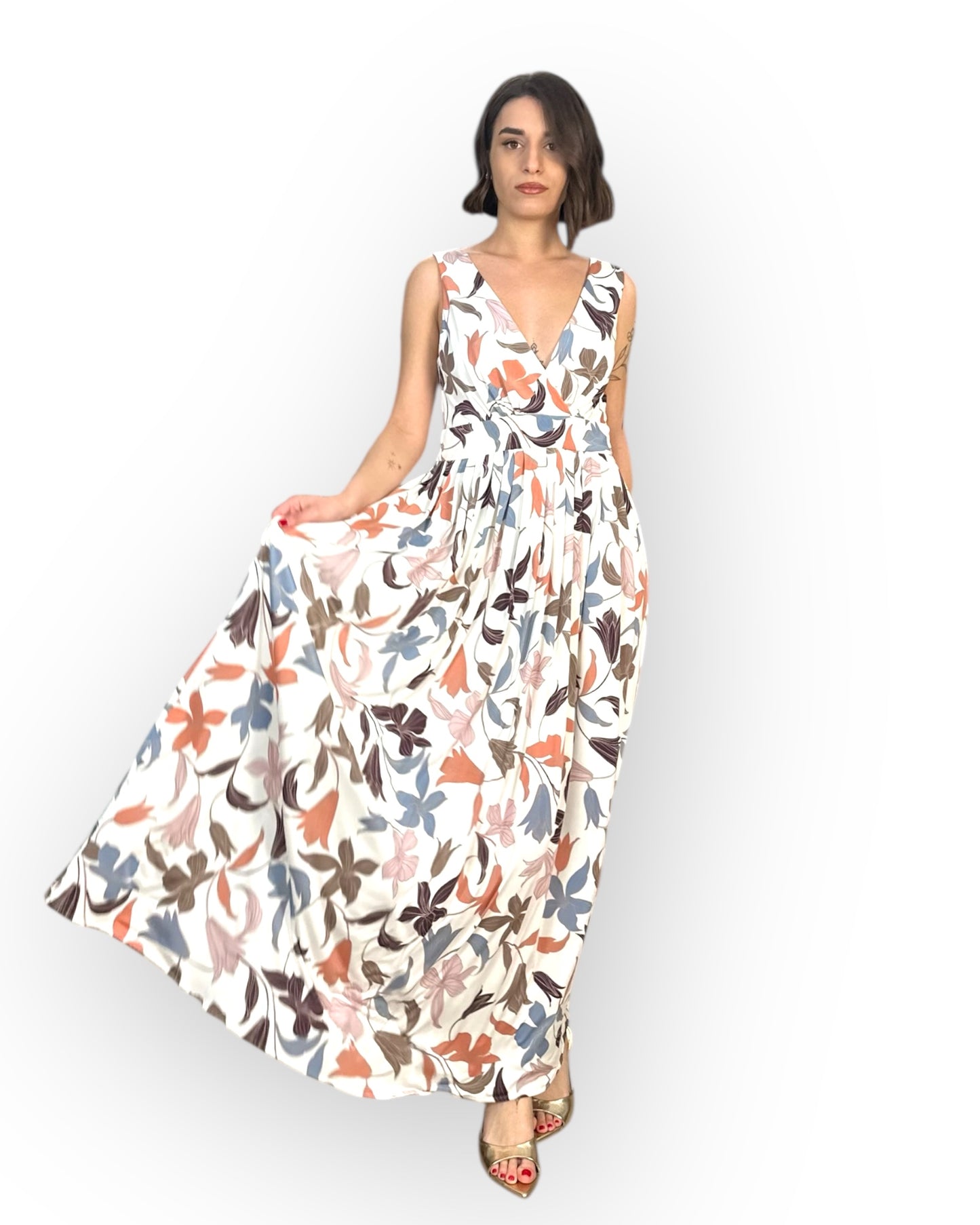Emme Marella abito lungo floreale