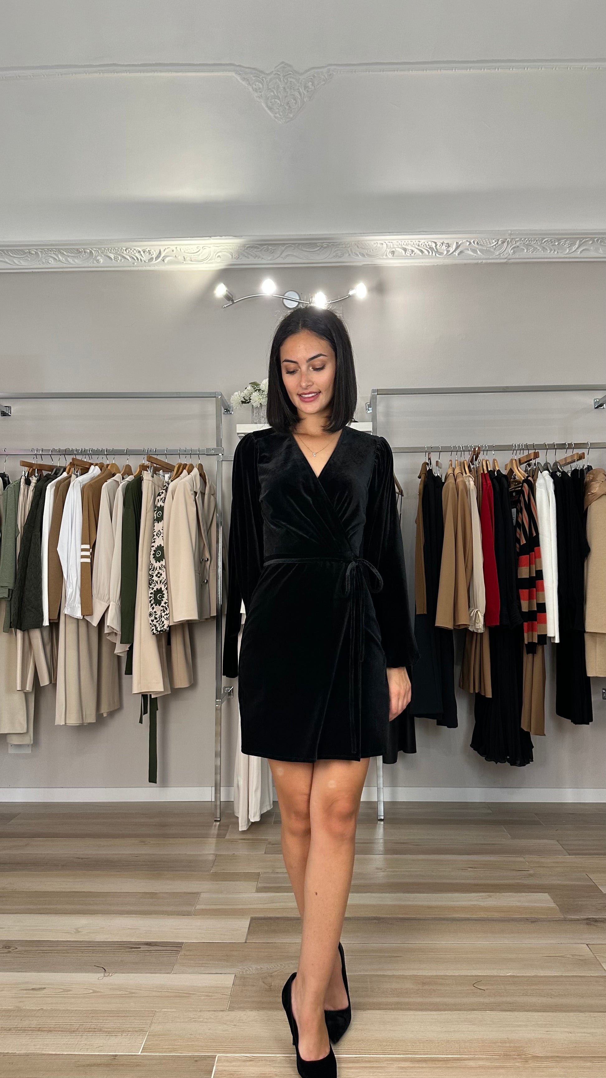 Kocca abito in ciniglia nero - Premium ABITI from KOCCA - Just €140! Shop now at Amaltea