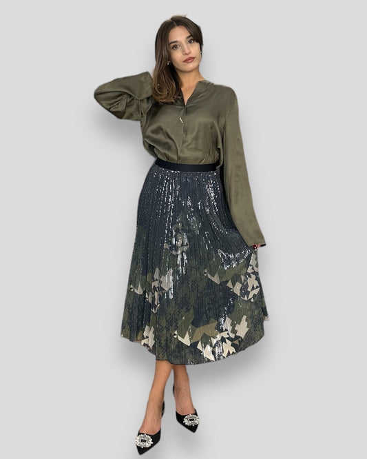 Kocca blusa verde militare - Premium BLUSE from KOCCA - Just €90! Shop now at Amaltea
