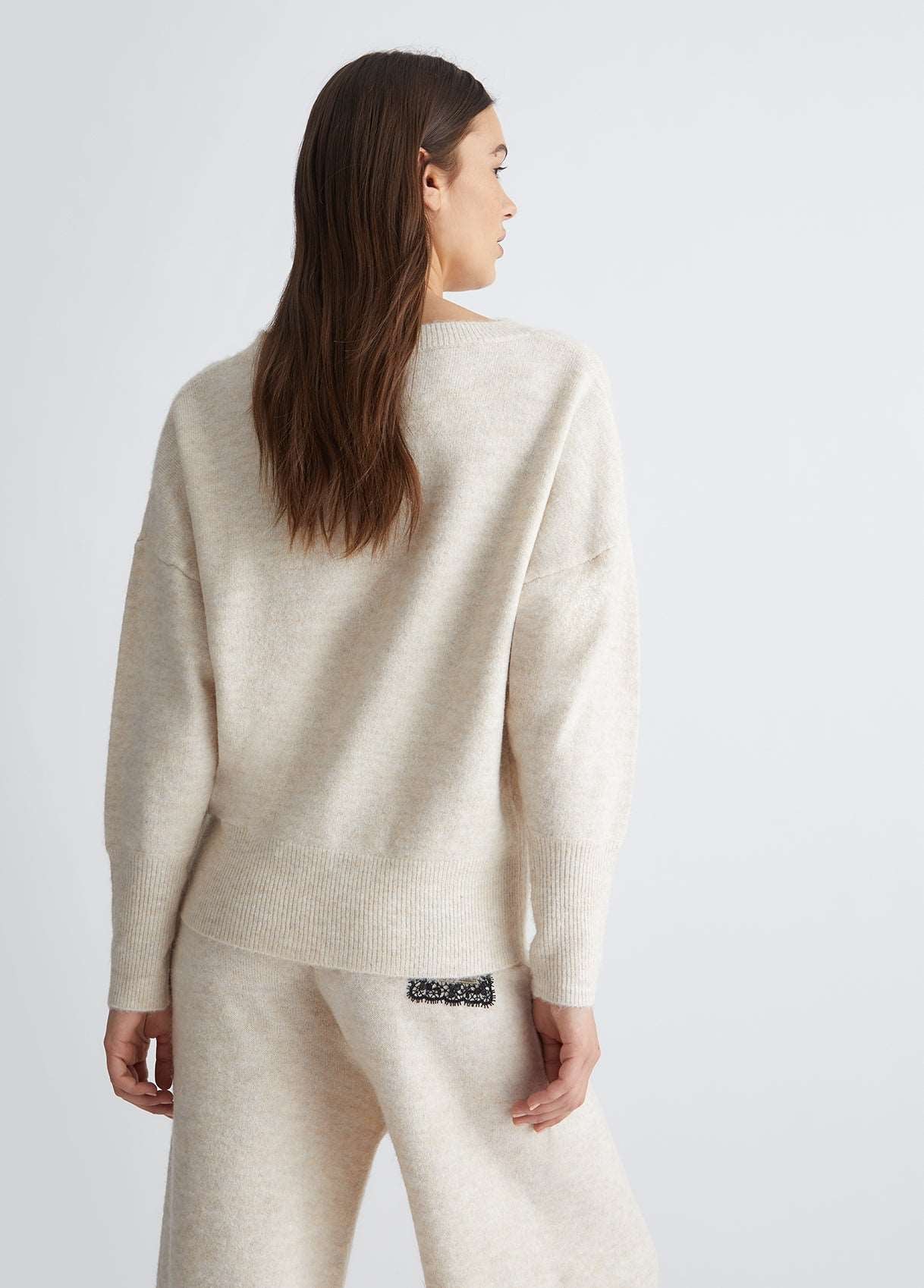 Liu Jo maglia misto lana beige - Premium MAGLIE from LIU JO - Just €0! Shop now at Amaltea