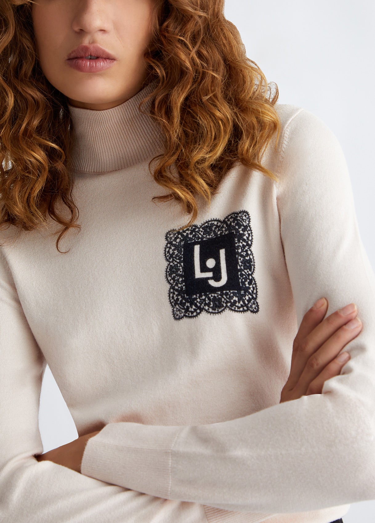 Liu jo lupetto logo pizzo - Premium MAGLIE from LIU JO - Just €95! Shop now at Amaltea