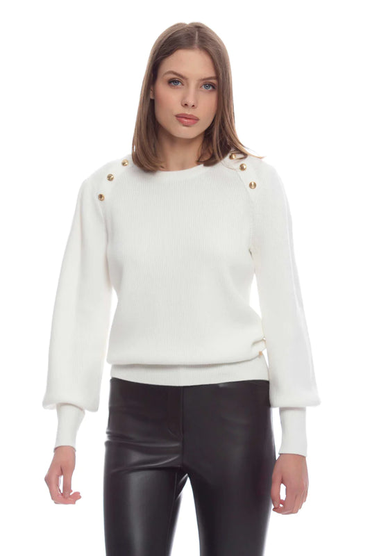 Maglione kocca panna