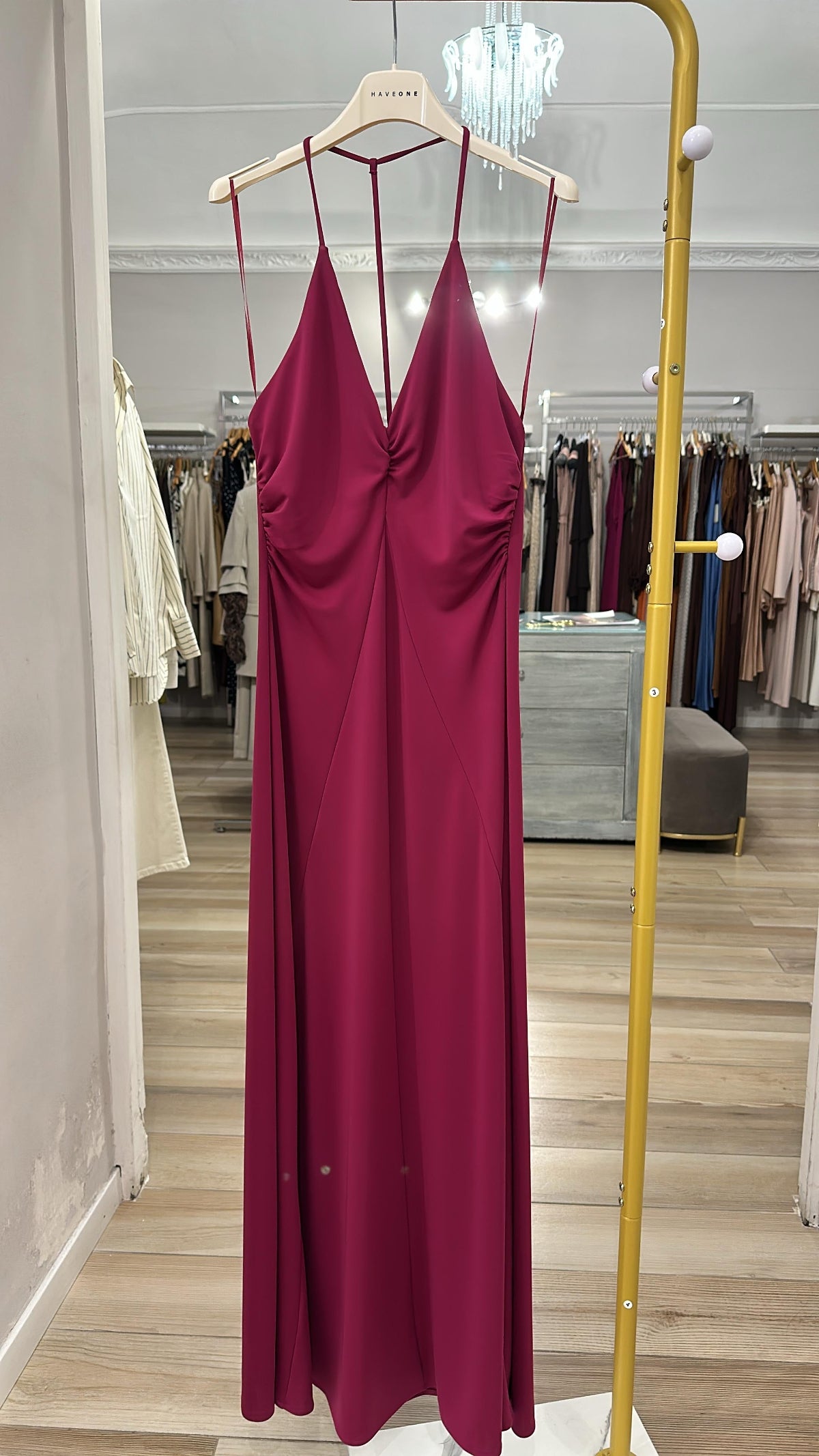 Abito lungo Emme Marella magenta retro