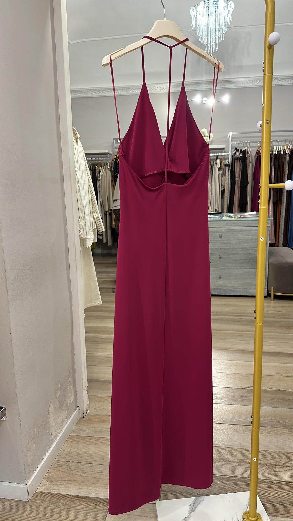 Abito lungo Emme Marella magenta retro