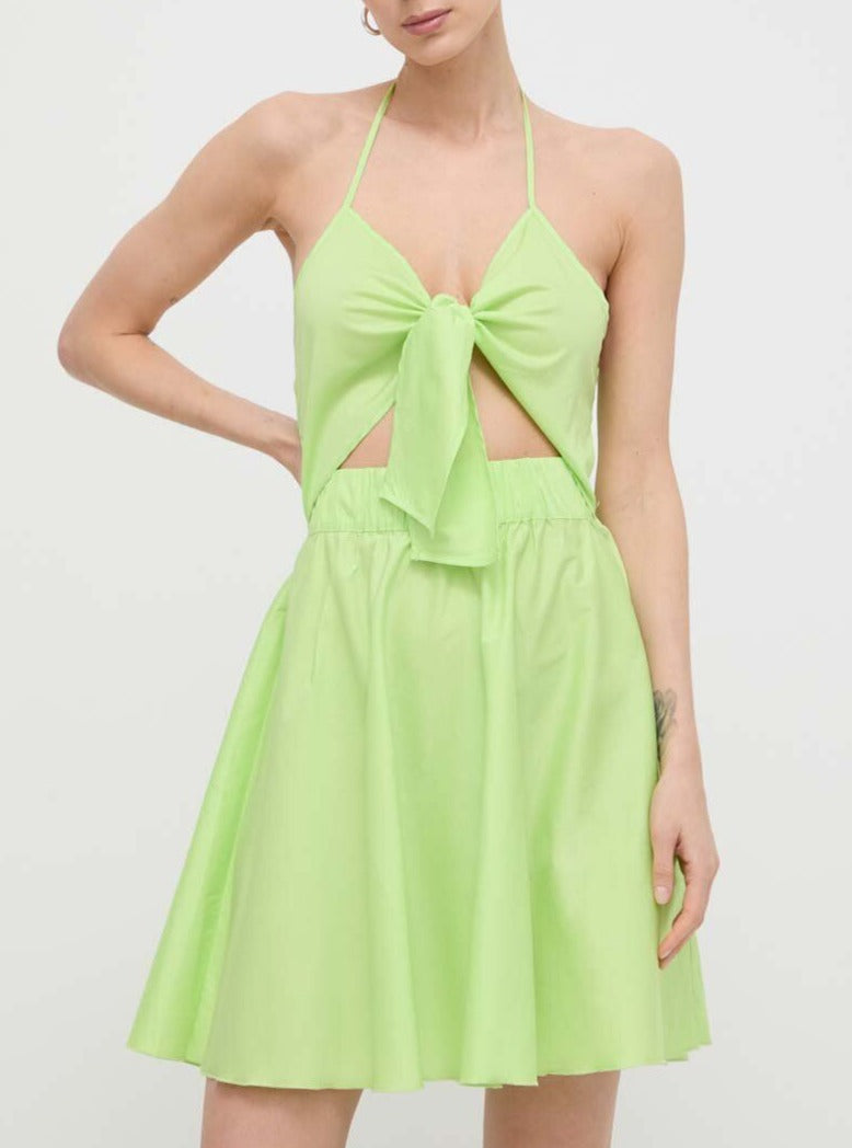 Abito a fascia Liu Jo verde frontale