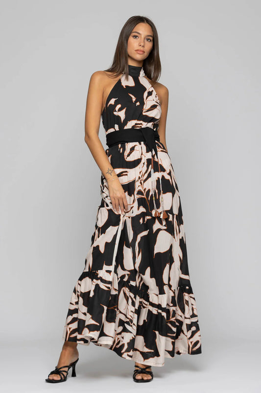 Abito lungo fantasia Kocca frontale