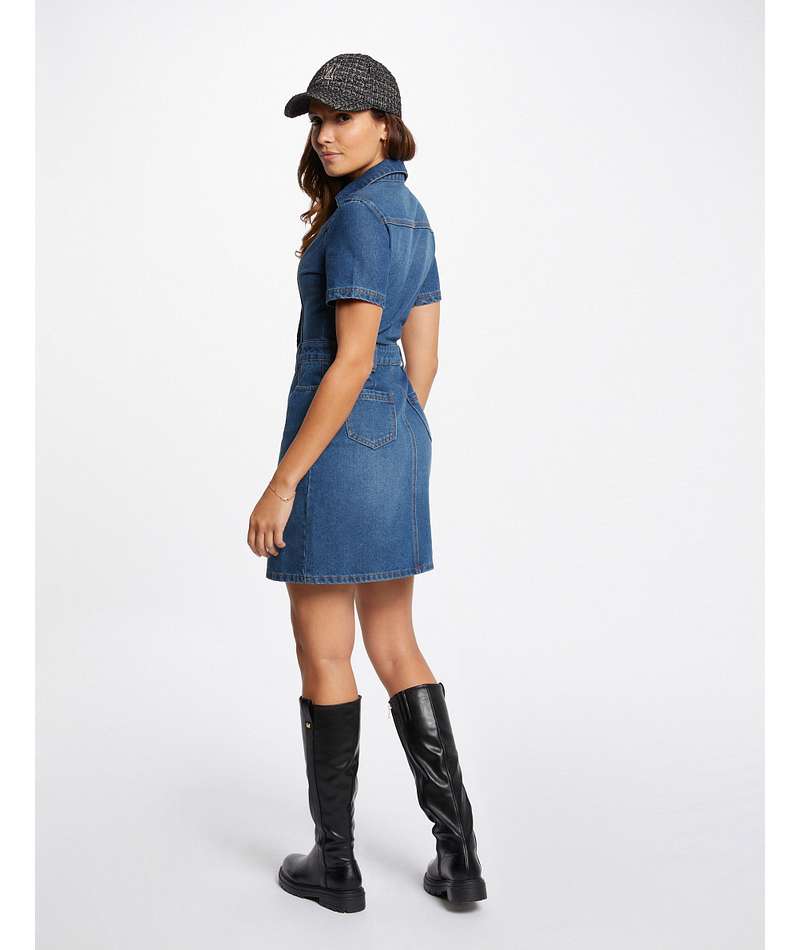 Morgan abito a jeans scuro retro