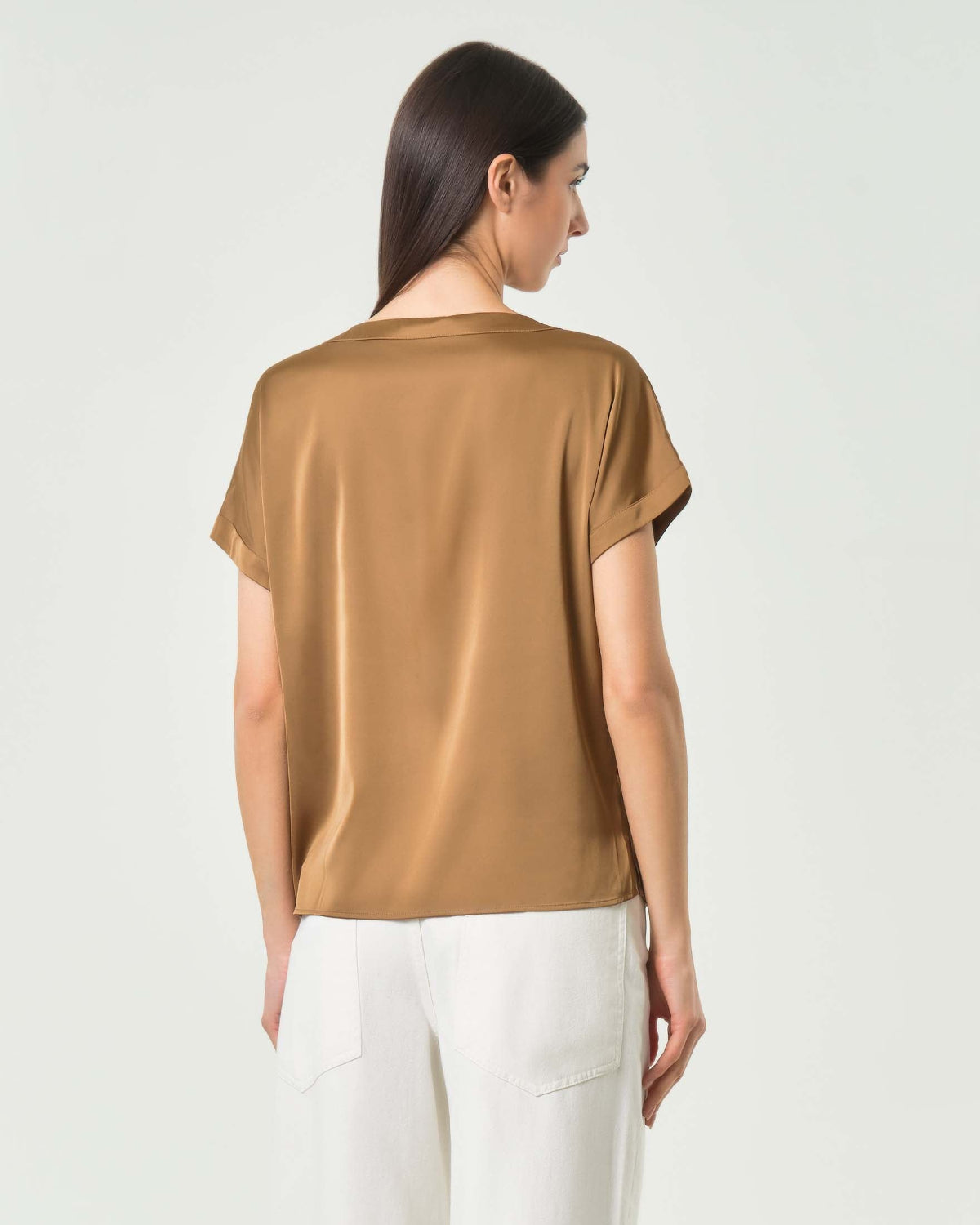 Blusa_in_satin_Emme_Marella_beige_retro