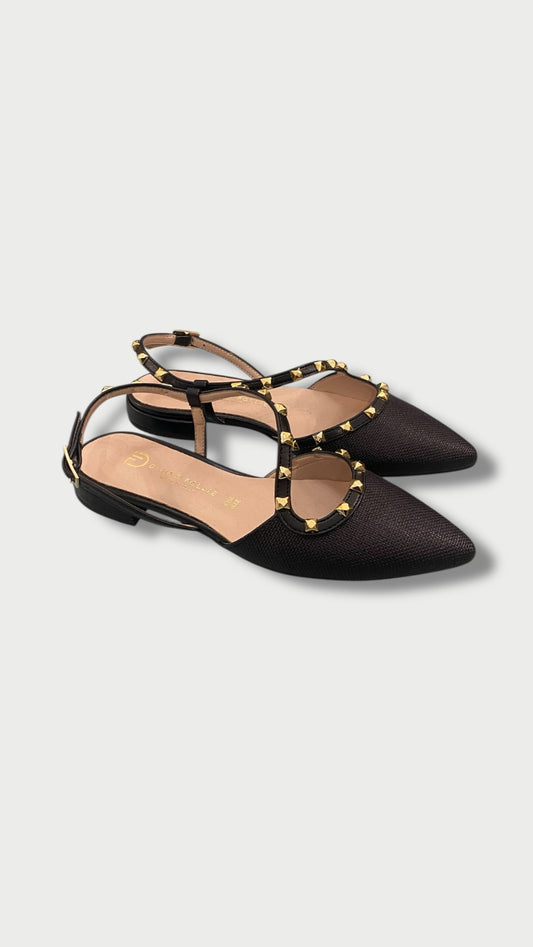 Divine follie ballerina con borchie frontale