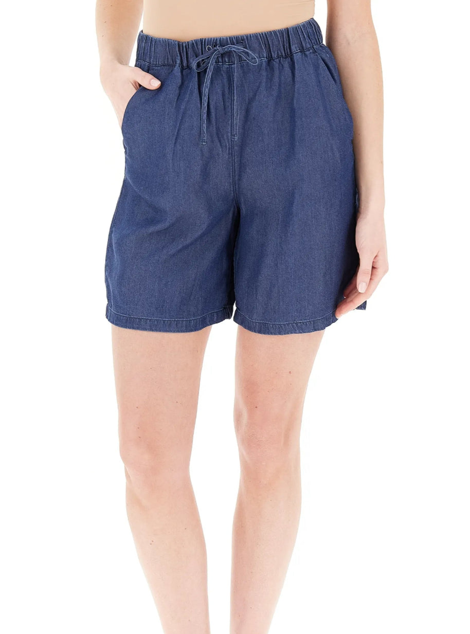 EmmeMarellashortchambrayfrontale
