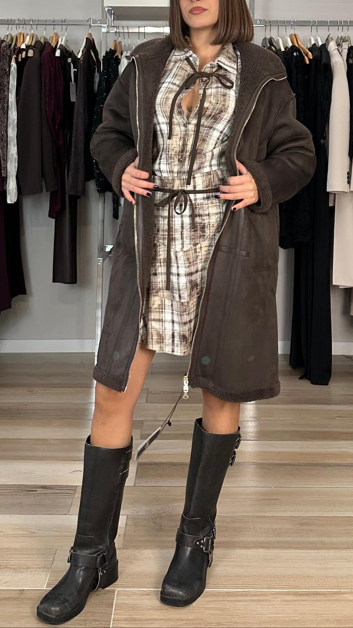 Emme Marella cappottino reversibile marrone