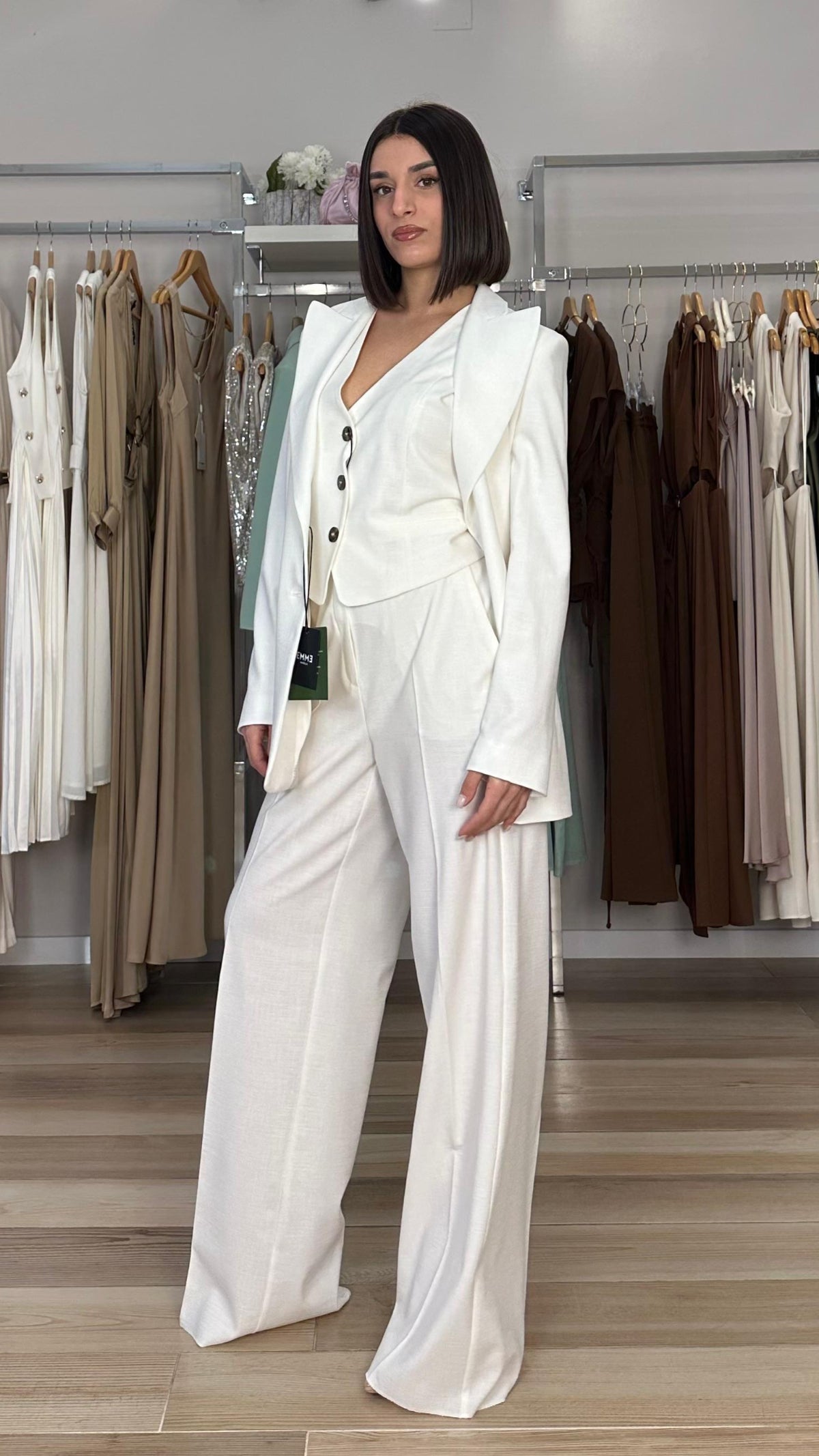 Emme Marella completo gilet dettaglio