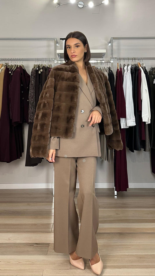 Emme Marella ecopelliccia marrone