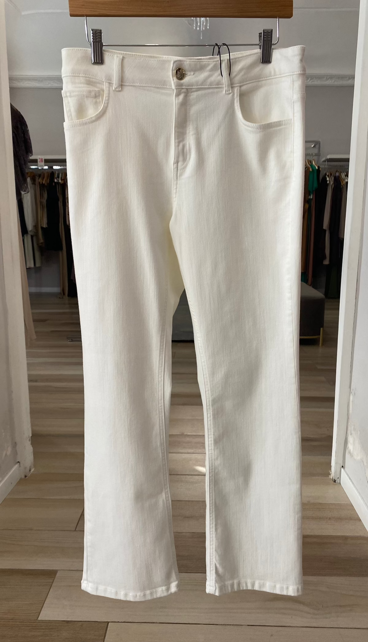 Emme Marella jeans bianco frontale