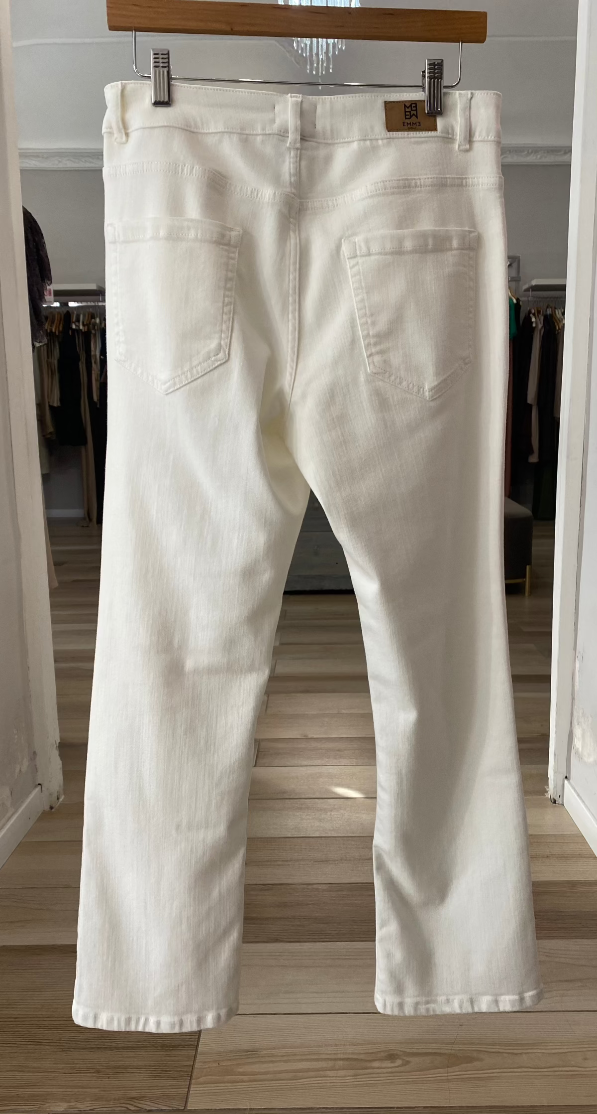 Emme Marella jeans bianco retro