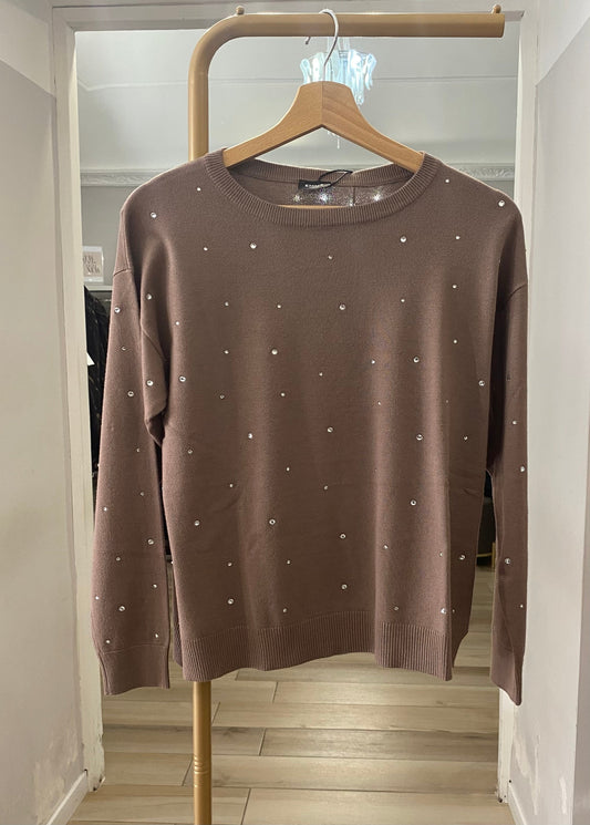 Emme Marella maglioncino strass