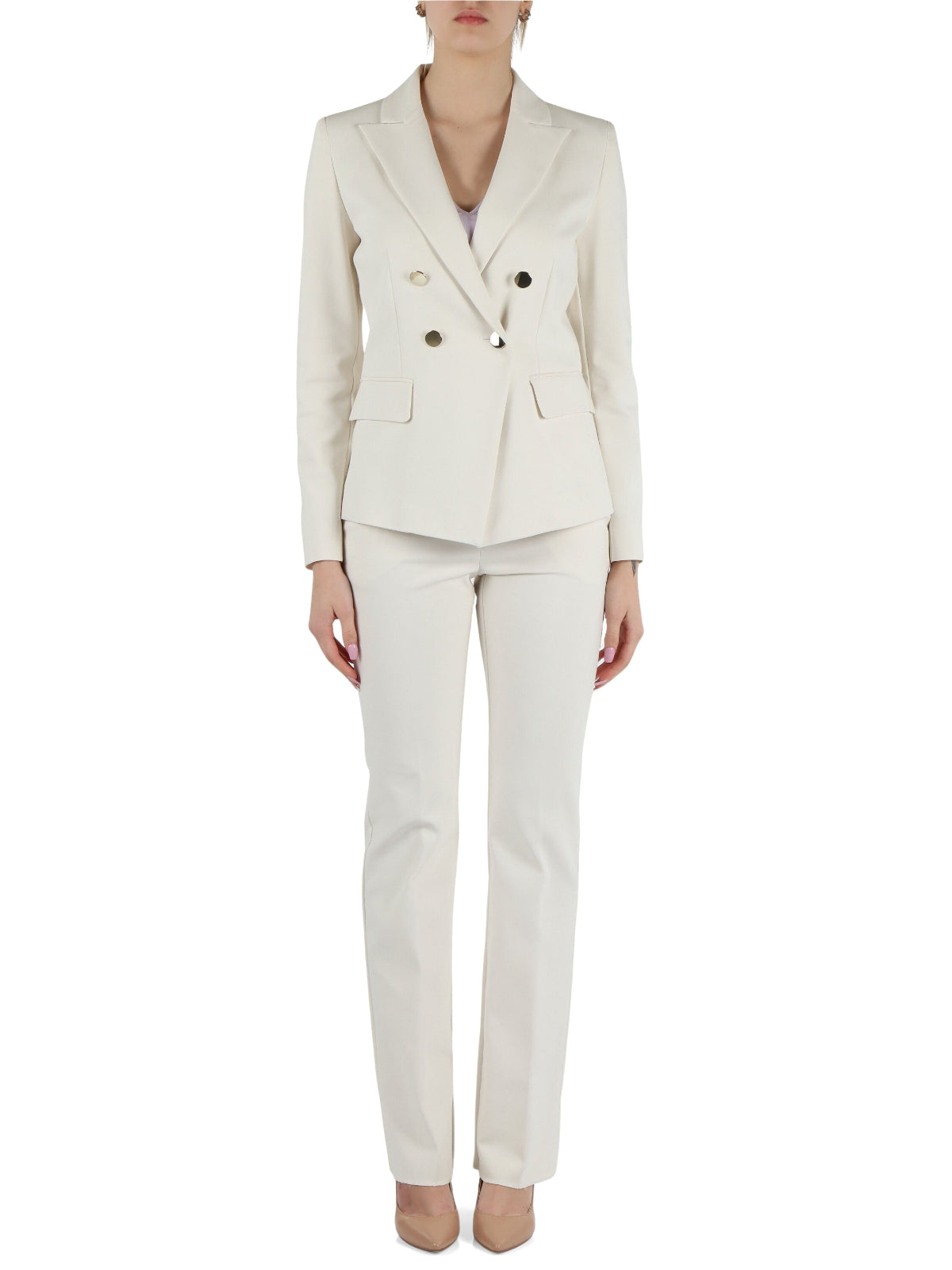 Emme Marella pantalone panna dettaglio