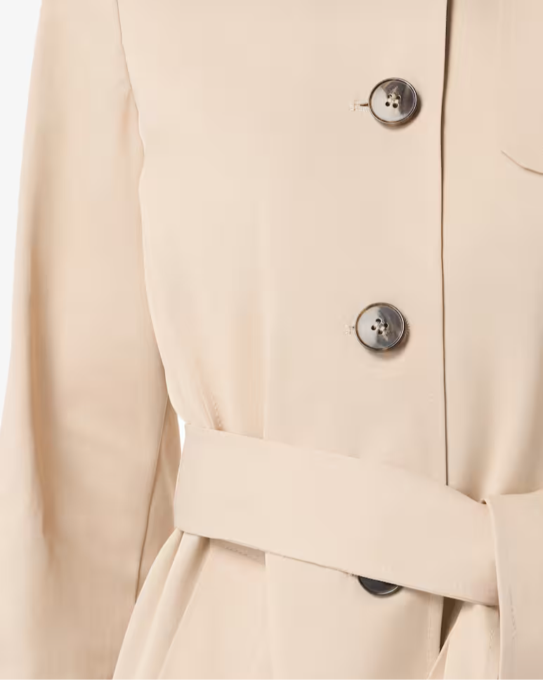 Emme Marella trench beige dettaglio