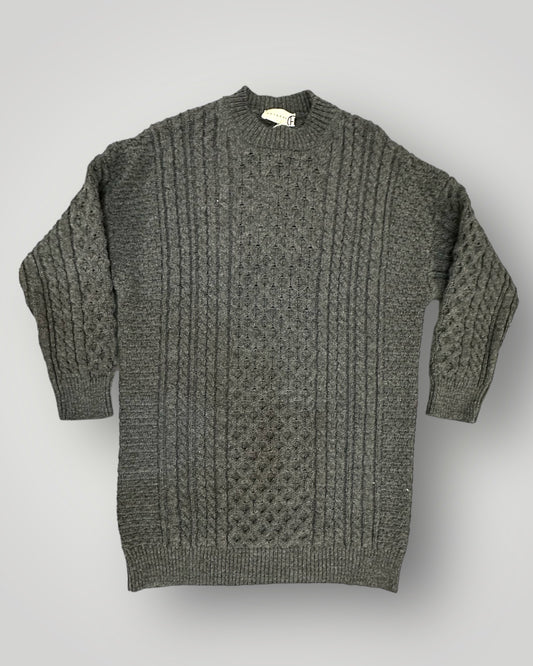 Haveone abito in maglia grigio