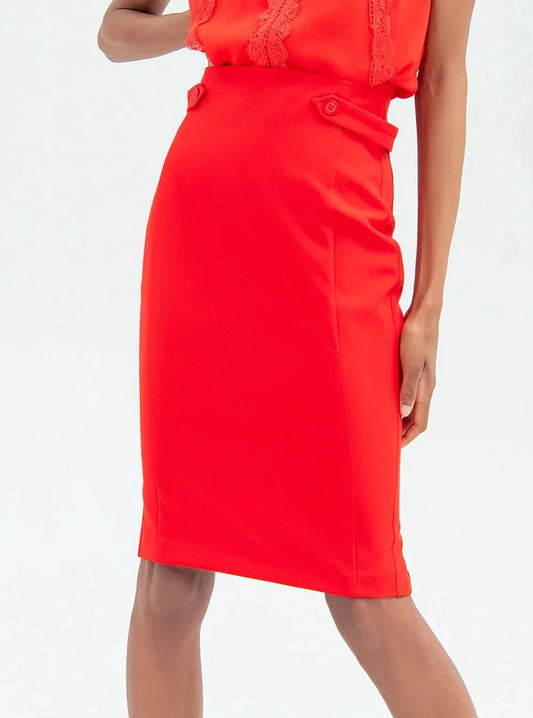 Fracomina gonna lounguette rossa - Premium GONNA from FRACOMINA - Just €34.95! Shop now at Amaltea