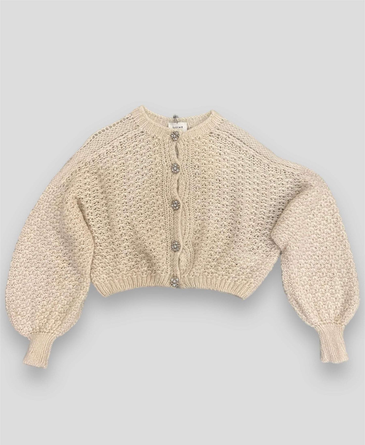 Susy mix cardigan panna - Premium GIACCHE from SUSY MIX ELITE - Just €90! Shop now at Amaltea