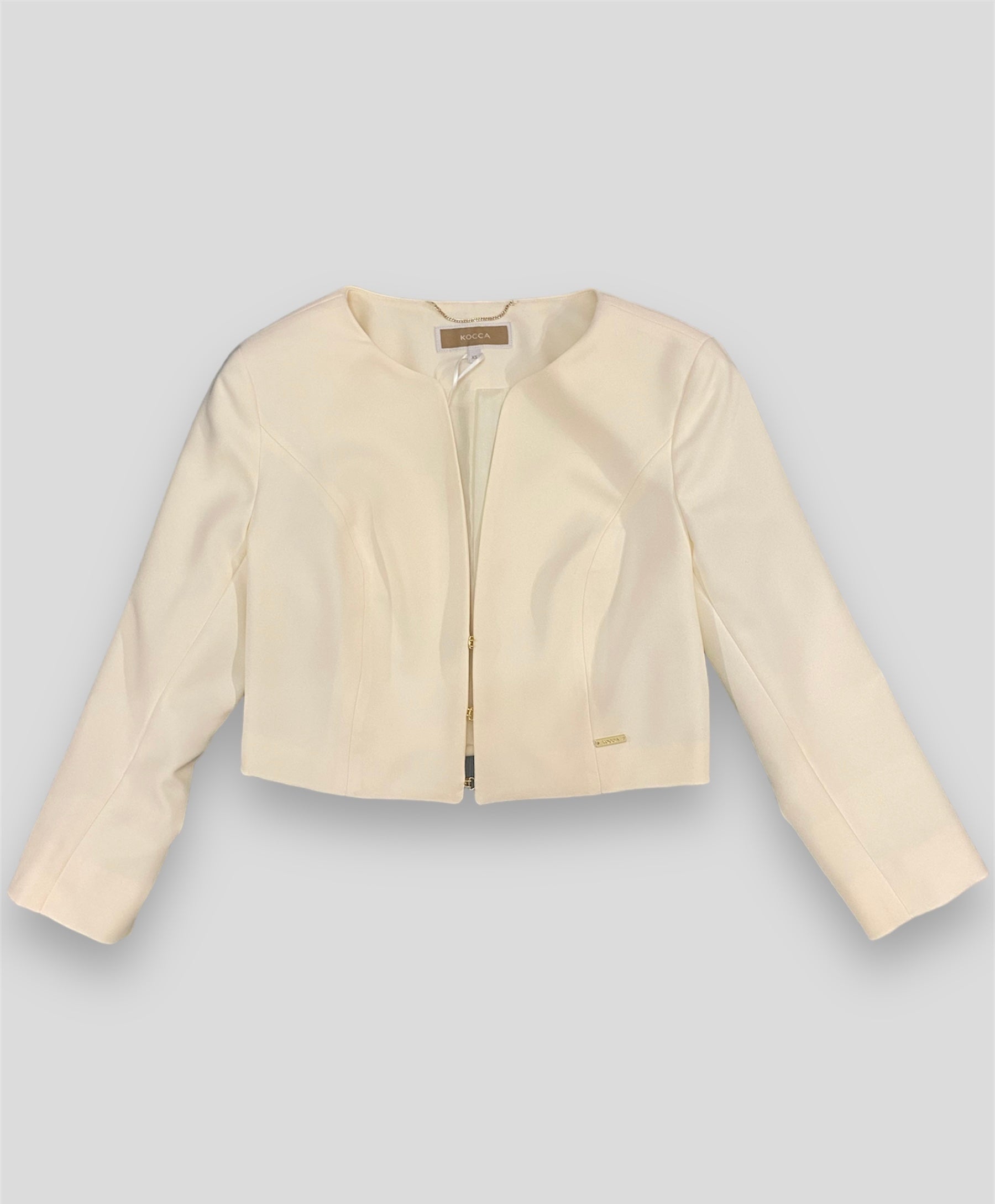 Giacca Kocca panna frontale