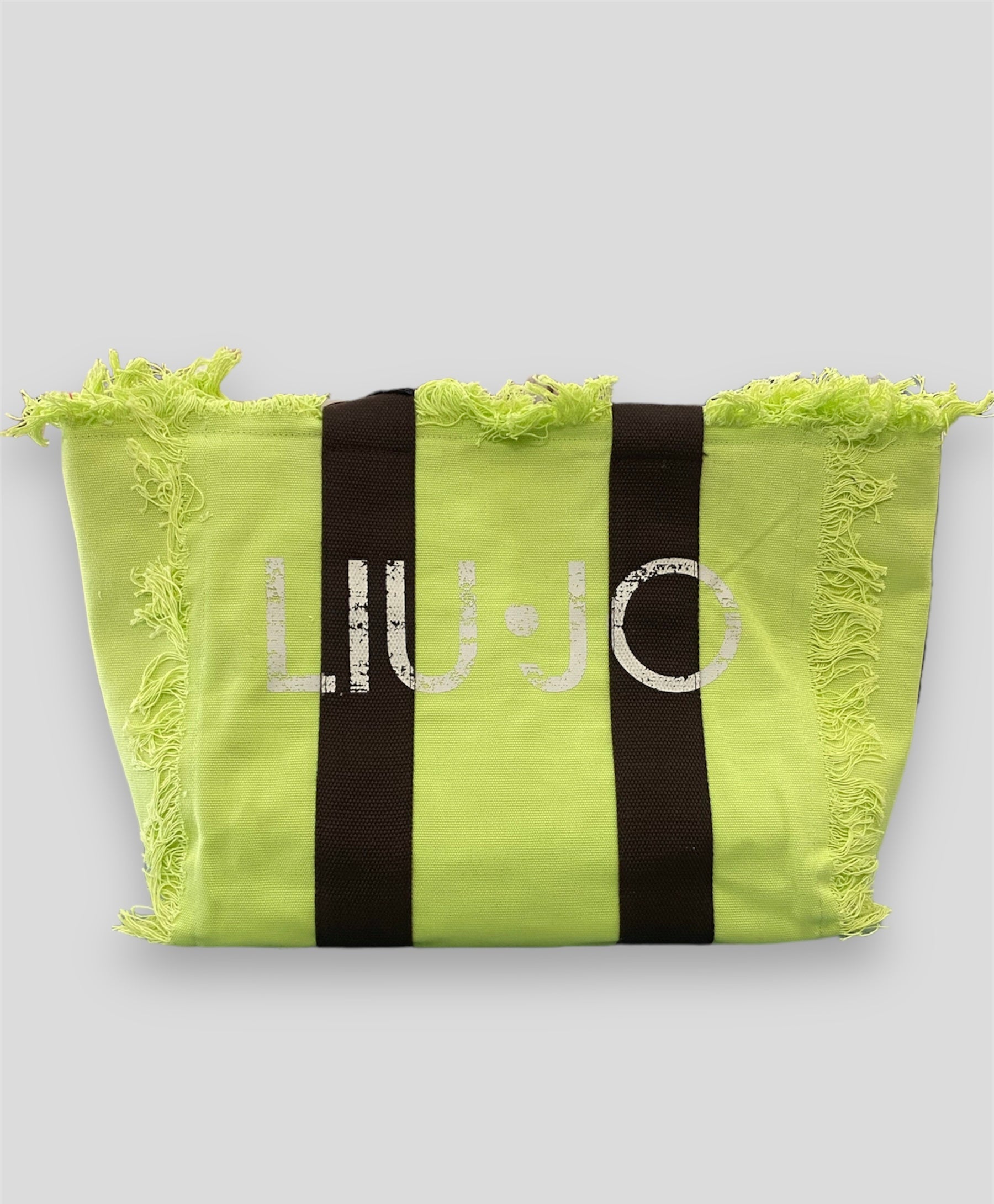 Borsa mare Liu Jo verde acido frontale