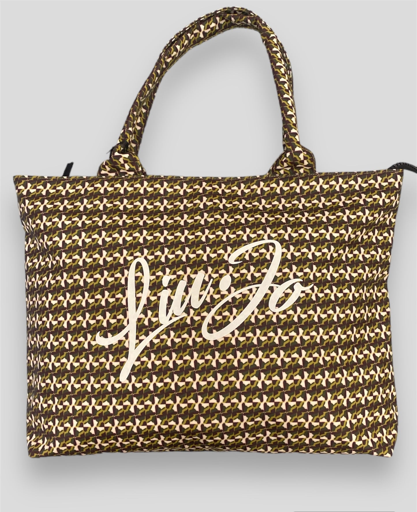Borsa mare Liu Jo fantasia verde frontale